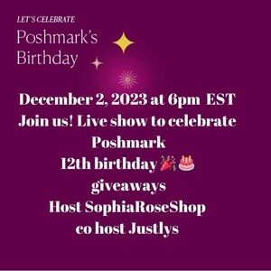 Poshmark Turns 12🎂🎉🎉🎉🎉